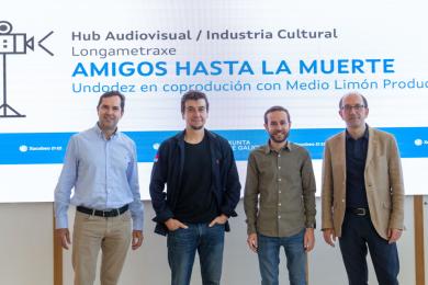 A rodaxe de 'Amigos hasta la muerte' mobiliza 70 profesionais galegos co impulso da Xunta a través do seu Hub Audiovisual  