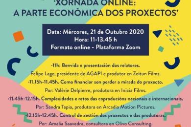 A Xunta colabora coa Asociación Galega de Produtoras Independentes na xornada de formación en liña 'A parte económica dos proxectos'