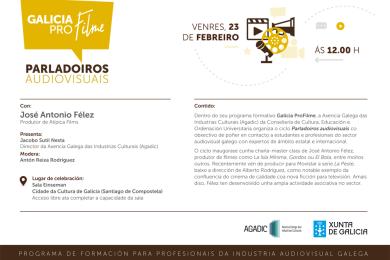 O produtor de 'La isla mínima' abre o novo ciclo de Parladoiros Audiovisuais da Agadic