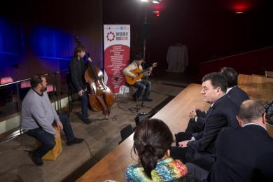 Román Rodríguez presenta a nova etapa da Rede Galega de Música ao Vivo, que en 2018 duplica o seu orzamento