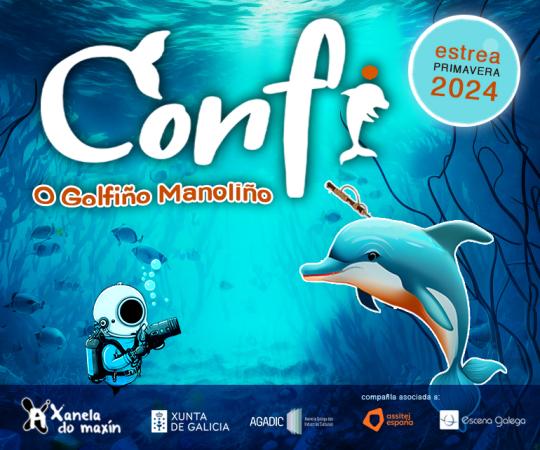 Confi, o golfiño Manoliño