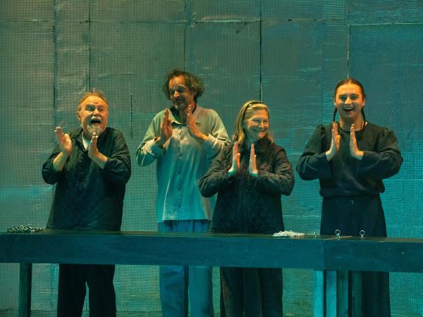 A  burra, a mesa e o pau