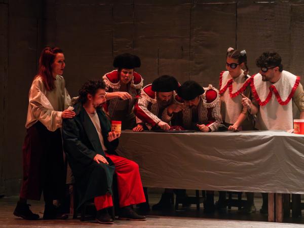 A  burra, a mesa e o pau