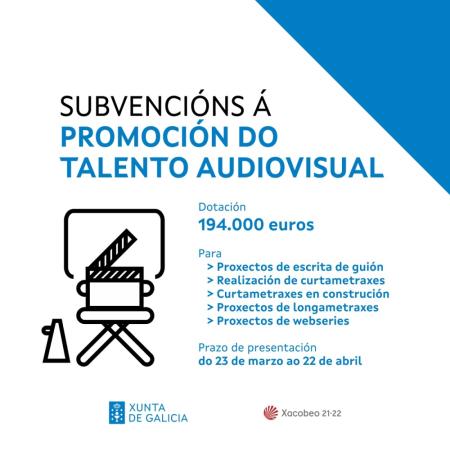 O talento audiovisual galego recibe unha nova inxección de preto de 200.000 euros en axudas da Xunta