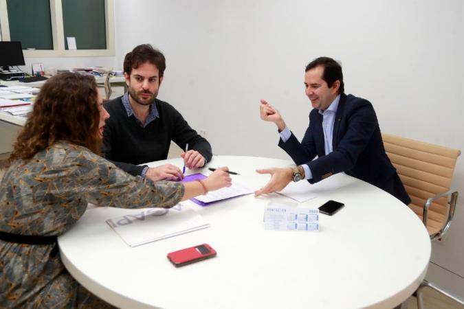 O director da Agadic reúnese co novo presidente da Asociación Galega de Produtoras Independentes (Agapi) 