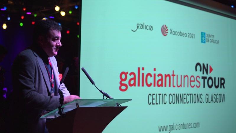 Román Rodríguez impulsa a proxección exterior da música e o turismo de Galicia no festival Celtic Connections de Glasgow