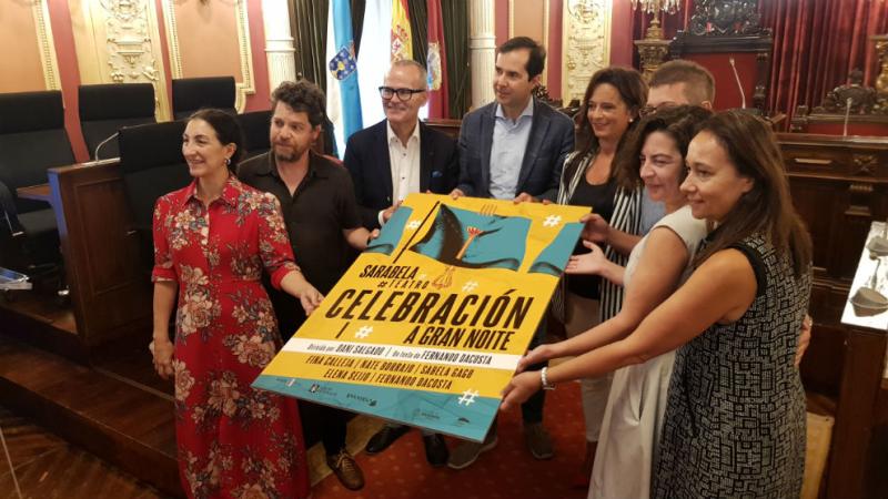 Sarabela Teatro estrea 'Celebración. A gran noite' cunha axuda á produción escénica da Agadic