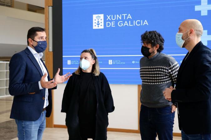 O director de Industrias Culturais da Xunta recibe a nova directiva da Asociación Galega de Empresas Musicais