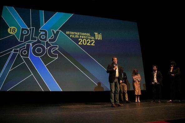 Román Rodríguez destaca o perfil internacional do festival Play-Doc e o seu apoio ao audiovisual galego