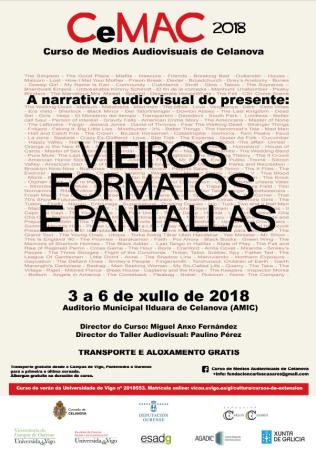 O curso de medios audiovisuais de Celanova celebra a súa 15ª edición do 3 ao 6 de xullo dedicado ás narrativas actuais