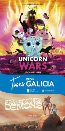 As longas subvencionadas pola Xunta 'Unicorn Wars' e 'Os demónios do meu avô' representan a España no festival de animación de Annecy