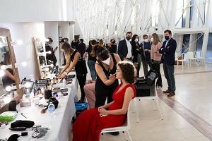 Román Rodríguez visita a rodaxe na Cidade da Cultura da longametraxe 'Proyecto Emperador', apoiada pola Xunta